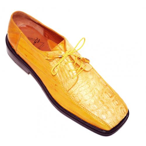 Romano "Kool" Yellow Genuine Crocodile/Eel Shoes